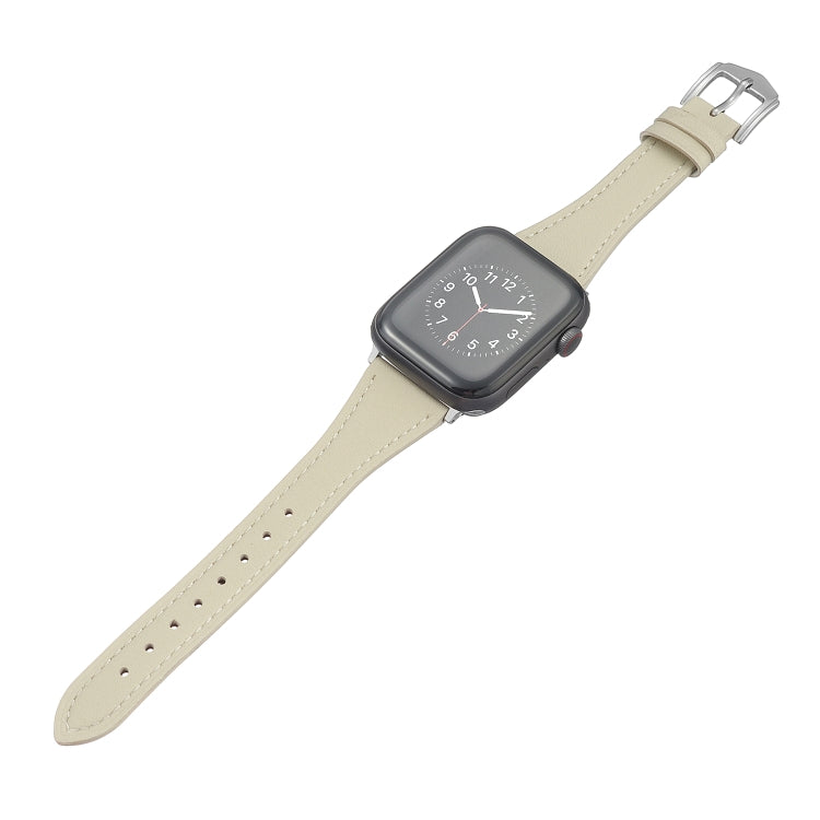 Rynx | Genuine Leather Bracelet for Apple Watch Ultra 49mm & Watch Ultra 2 49mm / Series 9 & 8 & 7 45mm / SE 3 & SE 2 & 6 & SE & 5 & 4 44mm / 3 & 2 & 1 42mm (Apricot)