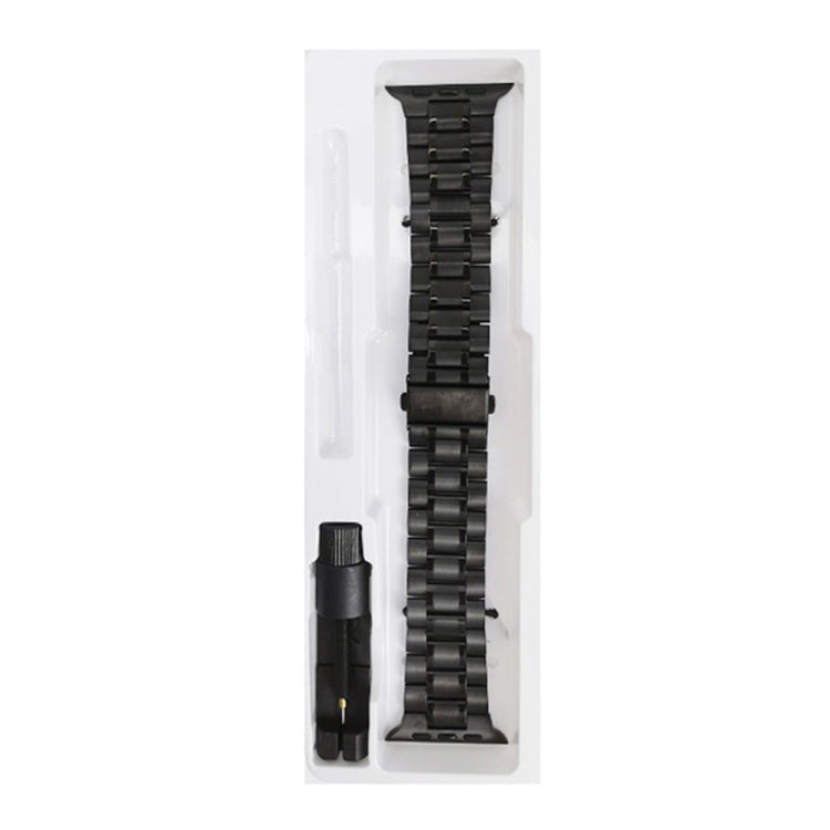 Rynx | 5-pearls stainless steel bracelet for Apple Watch Series 9&8&7 41mm / SE 3&SE 2&6&SE&5&4 40mm / 3&2&1 38mm (Black)