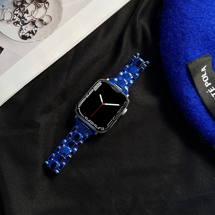 Rynx | Electroplated Acrylic Watch Strap for Apple Watch Ultra 49mm & Watch Ultra 2 49mm / Series 9 & 8 & 7 45mm / SE 3 & SE 2 & 6 & SE & 5 & 4 44mm / 3 & 2 & 1 42mm (Blue)