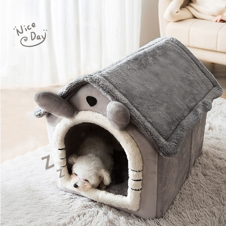 RYNX | Type Universal Removable and Washable Pet Bed for Dogs and Cats Pet Supplies, Size:L (Gray Igloo)