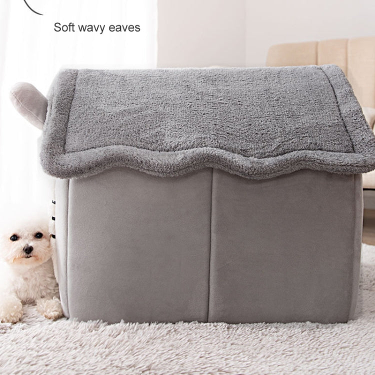 RYNX | Type Universal Removable and Washable Pet Bed for Dogs and Cats Pet Supplies, Size:L (Gray Igloo)