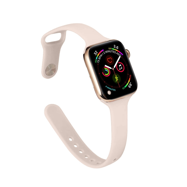 Rynx | For Apple Watch 5/4 44mm & 3/2/1 42mm Thin Silicone Strap (Pink Silty)