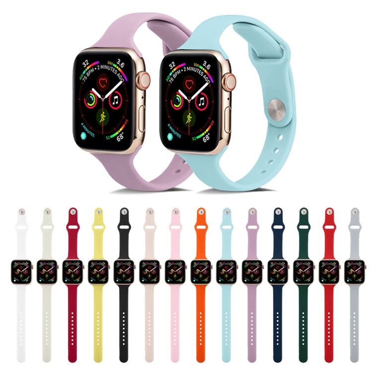 Rynx | For Apple Watch 5/4 44mm & 3/2/1 42mm Thin Silicone Strap (Pink Silty)