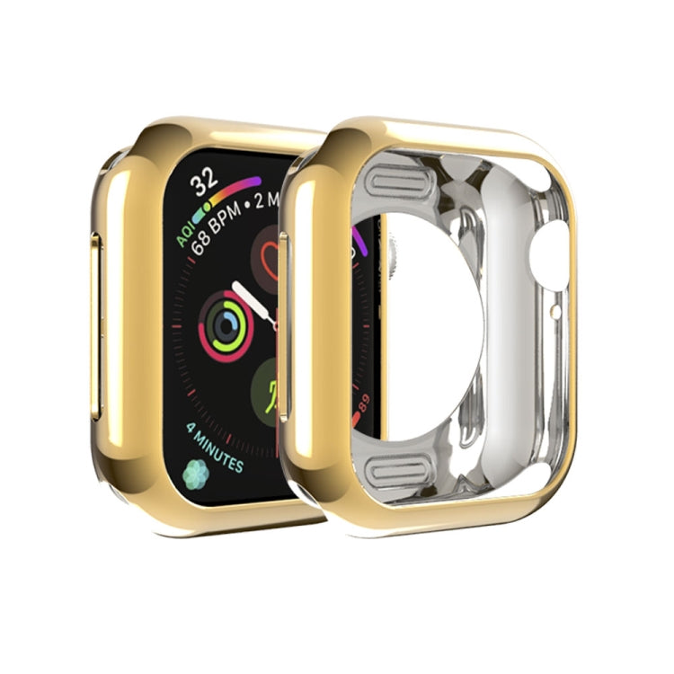 Rynx | For Apple Watch Series 5 & 4 40mm Plating TPU Round Hole Cave Protective Case (Gold)