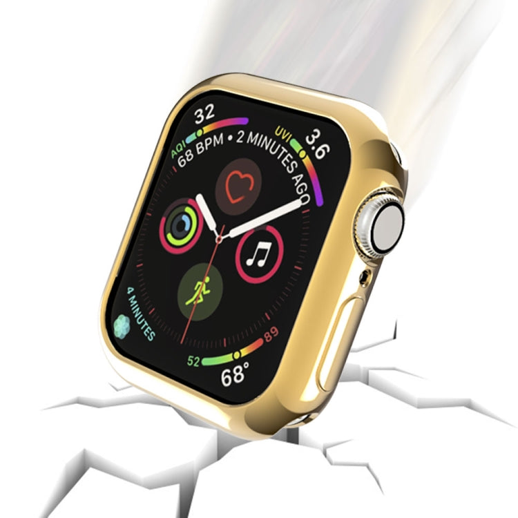 Rynx | For Apple Watch Series 5 & 4 40mm Plating TPU Round Hole Cave Protective Case (Gold)