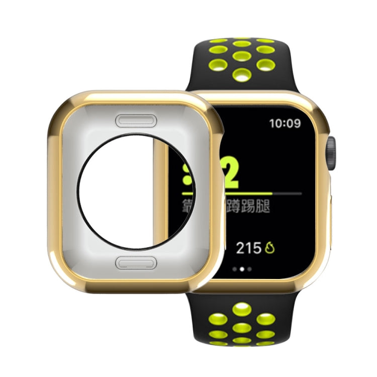 Rynx | For Apple Watch Series 5 & 4 40mm Plating TPU Round Hole Cave Protective Case (Gold)