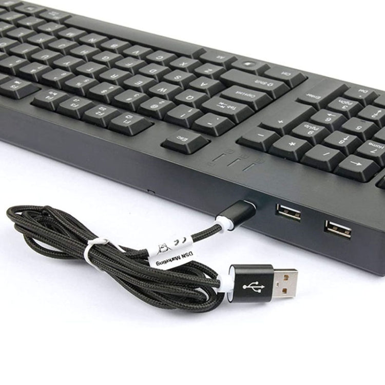 Rynx | Wired USB Left-Handed Keyboard with Dual HUB Function (Black)