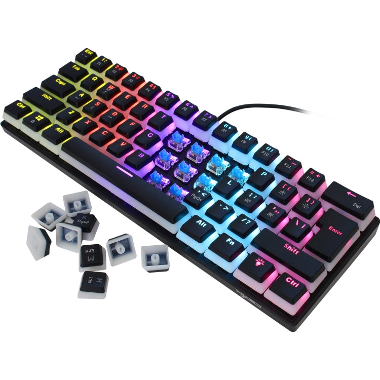 Rynx | HXSJ L700 Wired RGB Mechanical Keyboard 61 Pudding Keycaps (Black)