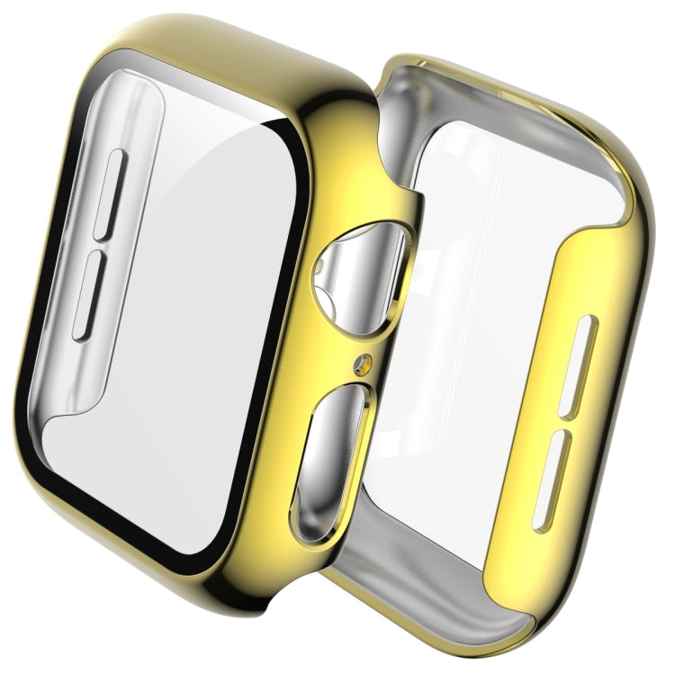 Rynx | For Apple Watch Series 5 & 4 44mm Complete Coverage Platinum Glass Case (Gold)