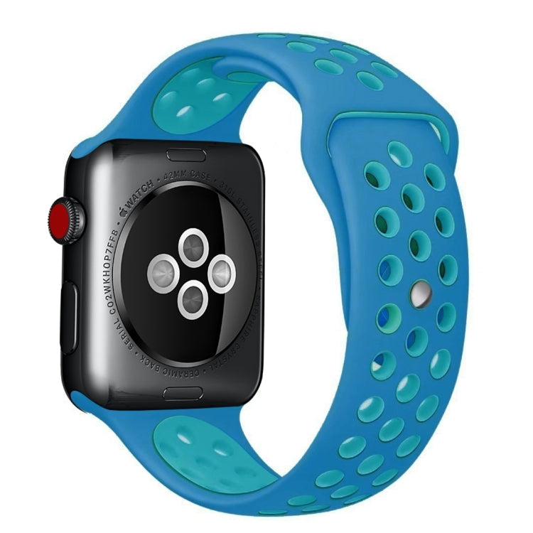 Rynx | For Apple Watch Series 7 41mm / 6 & SE & 5 & 4 40mm / 3 & 2 & 1 38mm Sport Silicone Band Standard Edition (Blue)