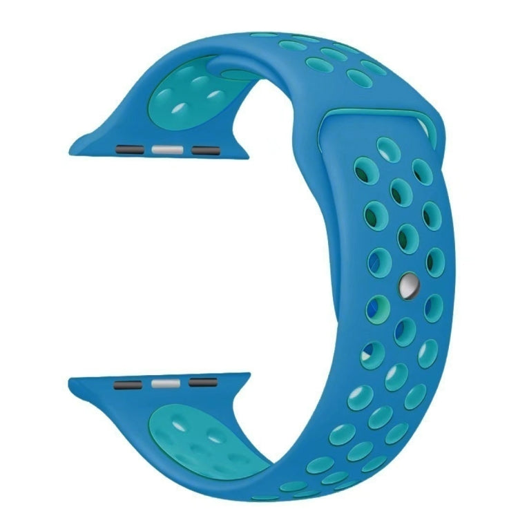 Rynx | For Apple Watch Series 7 41mm / 6 & SE & 5 & 4 40mm / 3 & 2 & 1 38mm Sport Silicone Band Standard Edition (Blue)