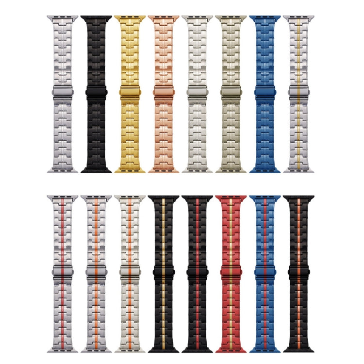 Rynx | For Apple Watch Series 4 44mm Stainless Steel Band (Silver Gold)