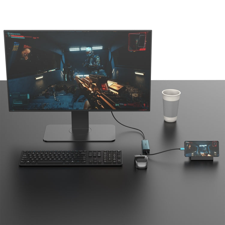 Rynx | Onten UC126 5 in 1 USB-C / Type-C to Dual HDMI + USB2.0 + PD3.0 Multi-Function HUB Docking Station