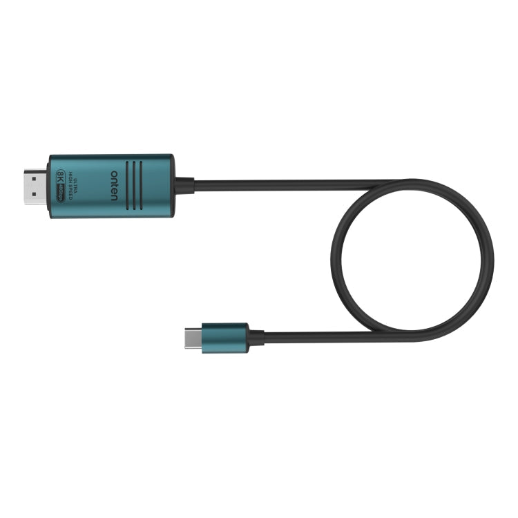 Rynx | Onten UC982 8K 60Hz USB-C / Type-C to HDMI Video HD Converter Cable (Pine Green)