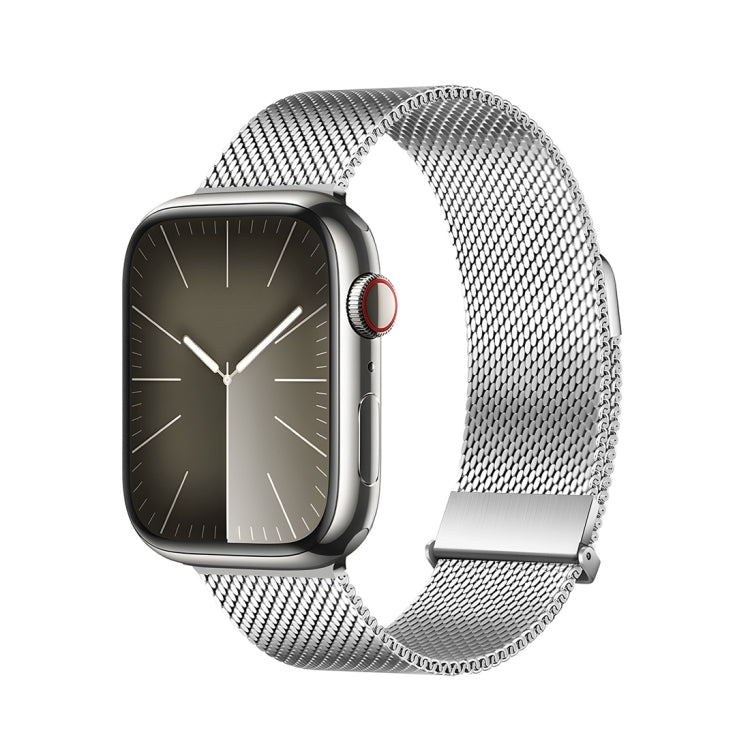 Rynx | For Apple Watch Series 9 45mm DUX DUCIS Milanese Pro Series Stainless Steel Band (Silver)