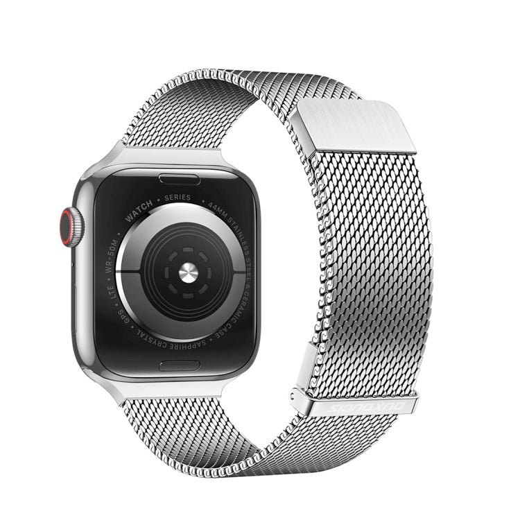 Rynx | For Apple Watch Series 9 45mm DUX DUCIS Milanese Pro Series Stainless Steel Band (Silver)
