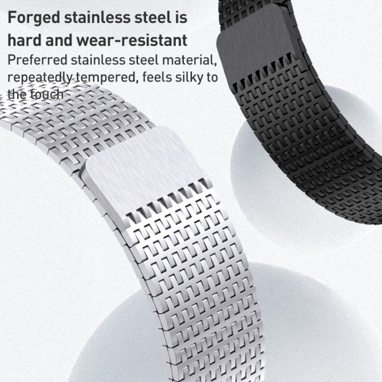 Rynx | For Apple Watch Series 5 40mm Milanese Loop Magnetic Closure Bracelet made of Stainless Steel (Silver)