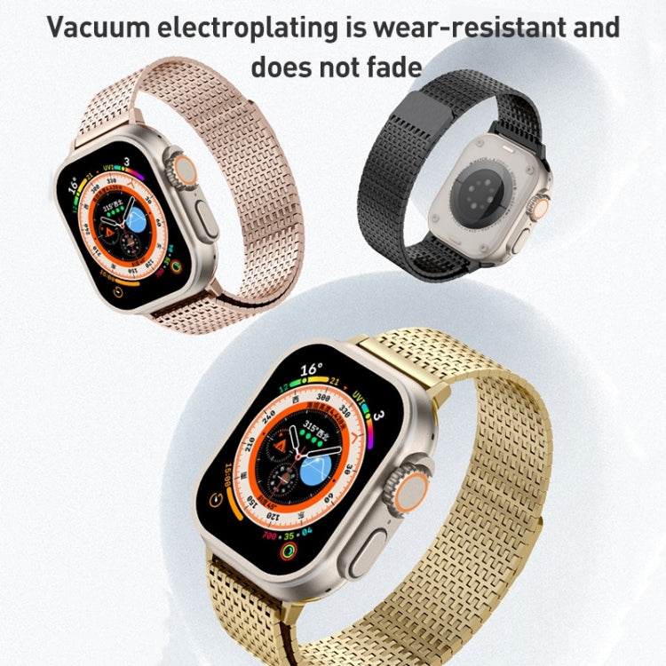Rynx | For Apple Watch Series 5 40mm Milanese Loop Magnetic Closure Stainless Steel Strap (Black)