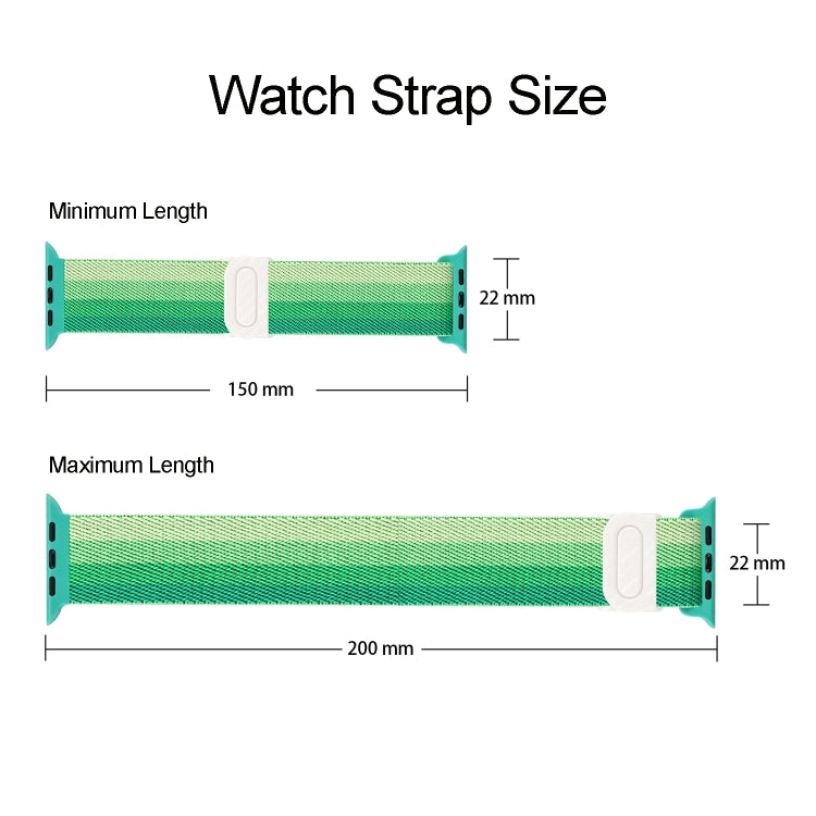 Rynx | For Apple Watch Series 9 45mm Carbon Fiber Textured Snap Buckle Nylon Watch Band (Gradient Gray)