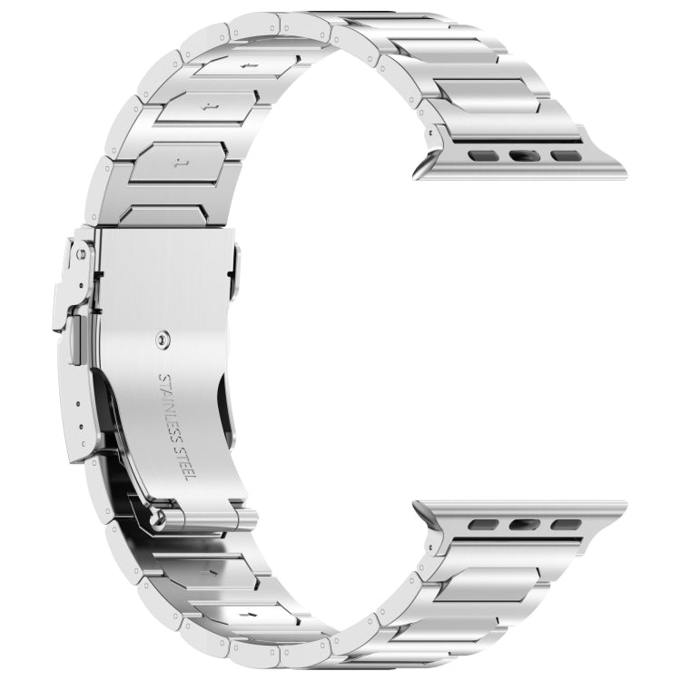 Rynx | For Apple Watch Series 8 41mm I-shaped Titanium Metal Bracelet (Mirror Silver)