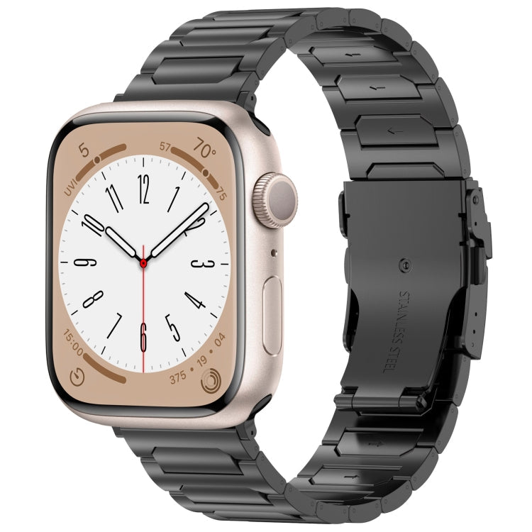 Rynx | For Apple Watch Series 8 45mm I-shaped Titanium Metal Bracelet (Black)