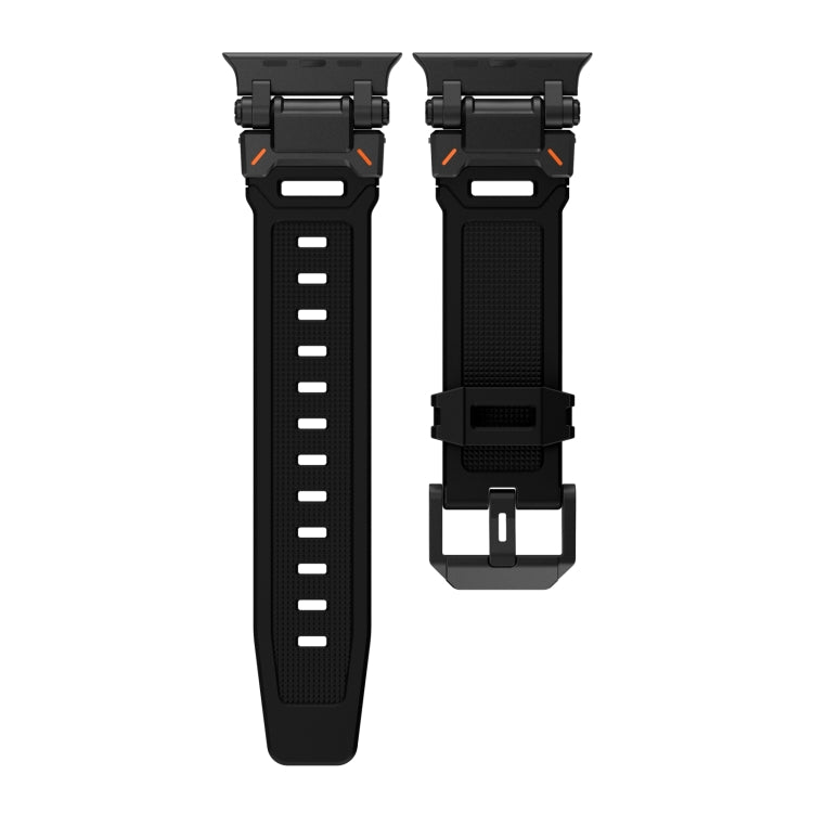 Rynx | For Apple Watch Series 9 45mm Explorer TPU Watch Strap (Black Black)