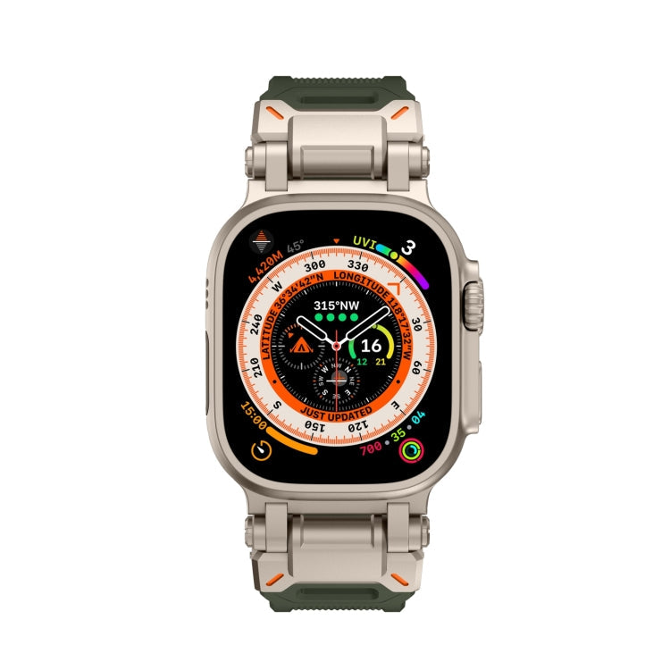 Rynx | For Apple Watch Series 9 45mm Explorer TPU Watch Band (Titan Green)