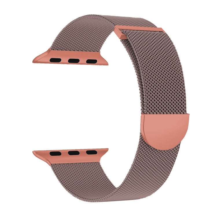Rynx | For Apple Watch SE 2022 44mm Two-Color Milanese Loop Magnetic Bracelet (Pink Orange)