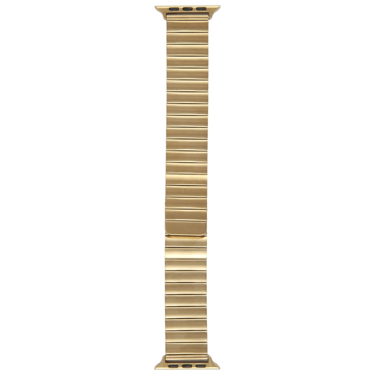 Rynx | For Apple Watch Series 9 45mm Bamboo Stainless Steel Magnetic Bracelet (Gold)