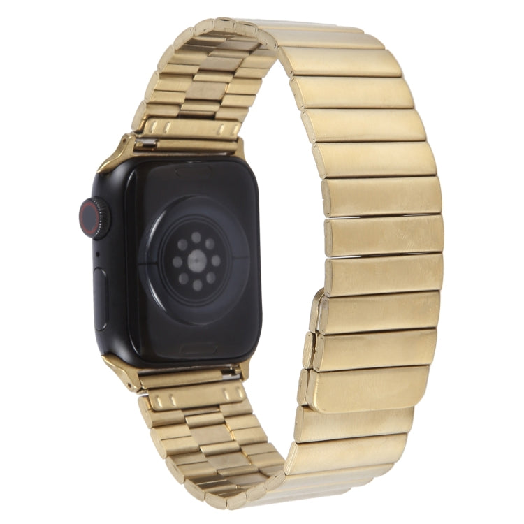 Rynx | For Apple Watch Series 9 45mm Bamboo Stainless Steel Magnetic Bracelet (Gold)
