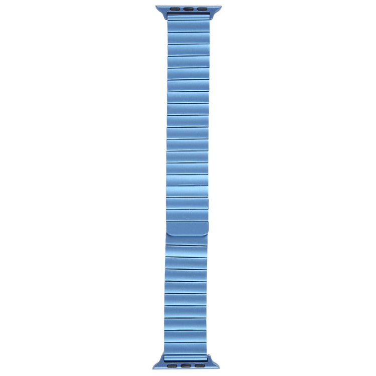 Rynx | For Apple Watch Series 9 45mm Bamboo Stainless Steel Magnetic Watch Band (Blue)