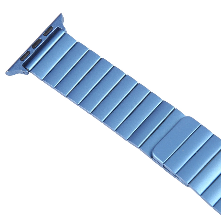 Rynx | For Apple Watch Series 9 45mm Bamboo Stainless Steel Magnetic Watch Band (Blue)