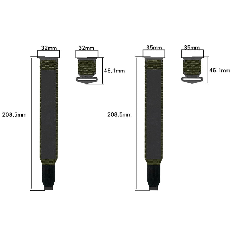 Rynx | For Apple Watch Series 9 45mm Nylon Velcro Strap (Gray)