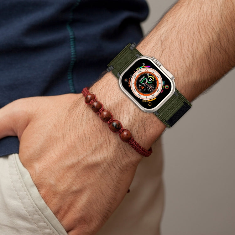 Rynx | For Apple Watch Series 9 45mm Nylon Velcro Strap (Gray)