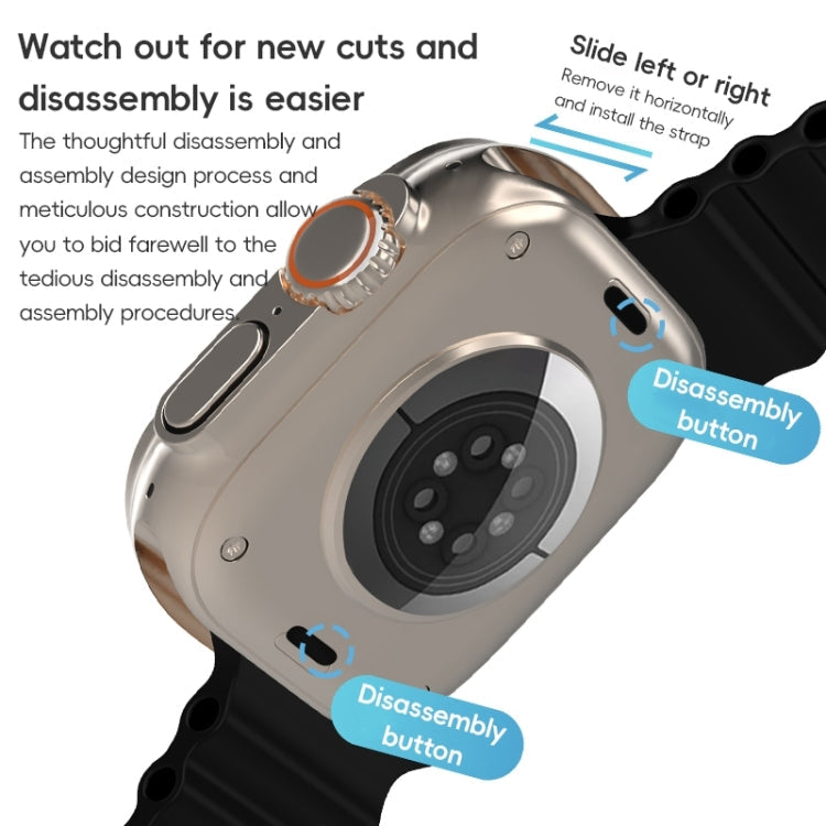 Rynx | For Apple Watch Series 9 45 mm ZGA Ocean Silicone Strap (White)