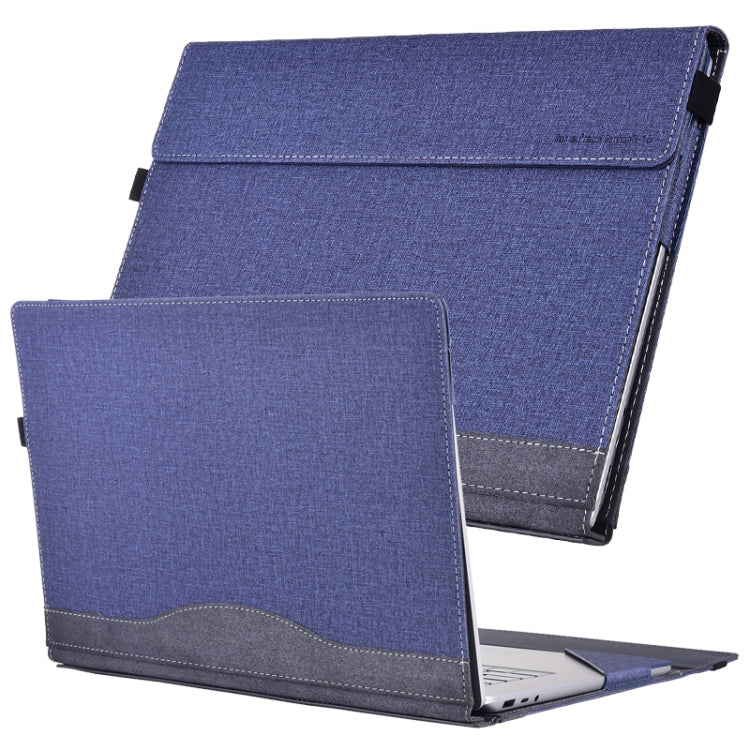 Rynx | For Lenovo ThinkPad X1 Yoga Gen 7 14 Inch Fabric Texture Laptop Leather Protective Case (Dark Blue)