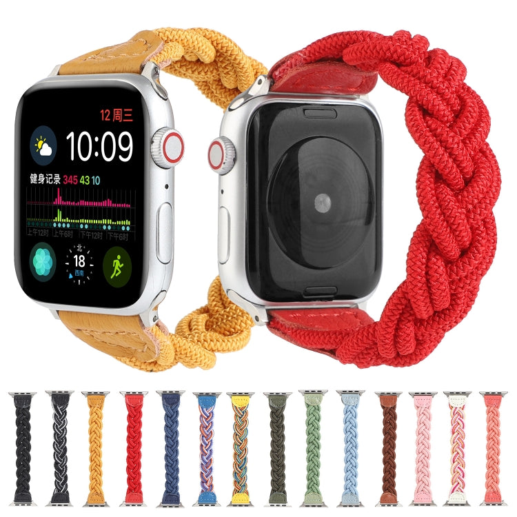 Rynx | Elastic woven watch band for Apple Watch Ultra 49mm & Watch Ultra 2 49mm / Series 9 & 8 & 7 45mm / SE 3 & SE 2 & 6 & SE & 5 & 4 44mm / 3 & 2 & 1 42mm, length: 120mm (Blue)