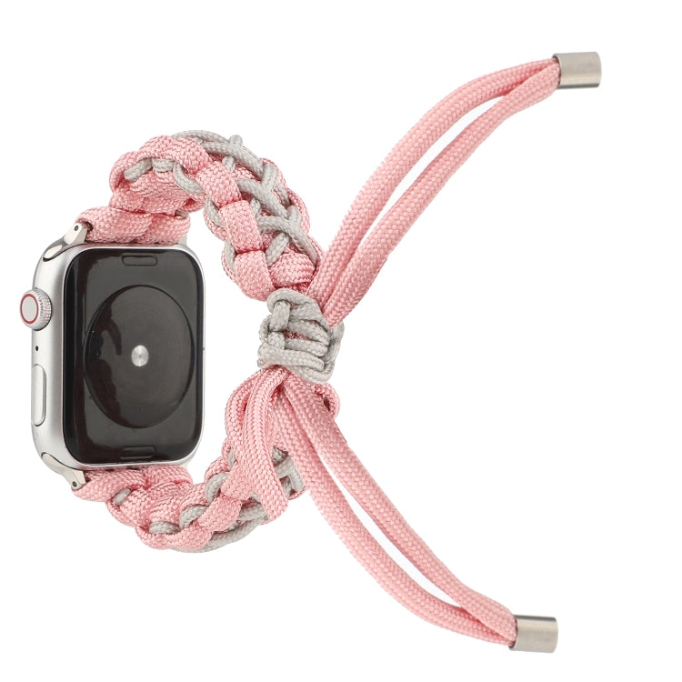 Rynx | Woven umbrella cord strap for Apple Series 7 45mm / 6 & SE & 5 & 4 44mm / 3 & 2 & 1 42mm (Pink)
