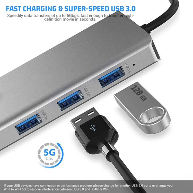 Rynx | 12 in 1 HDMI x2 + USB3.0 + USB2.0 + PD Charging + VGA + RJ45 + 3.5mm Jack + TF/SD x2 Type-C / USB-C HUB Docking Station (Dark Gray)
