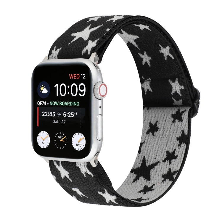 Rynx | Ethnic Style Buckle Bracelet for Apple Watch Series 7 41mm / 6 & SE & 5 & 4 40mm / 3 & 2 & 1 38mm (Black White)