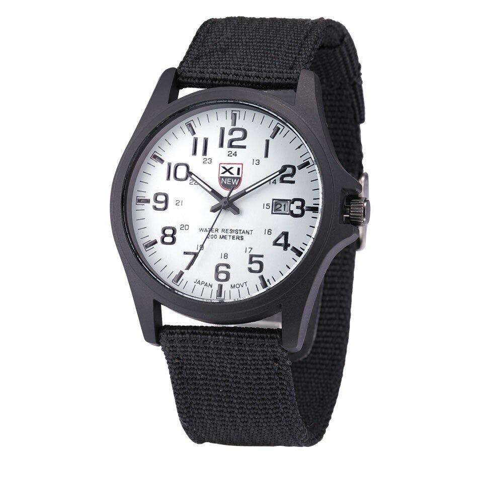 RYNX | Tactical Army Watch - Military Style Wristwatch Black and White
