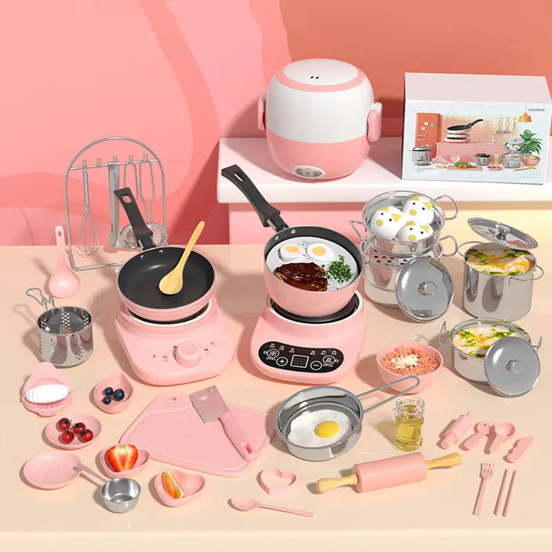 Rynx | Real Cooking Game Mini Kitchen Set – 22-piece Toy for Children