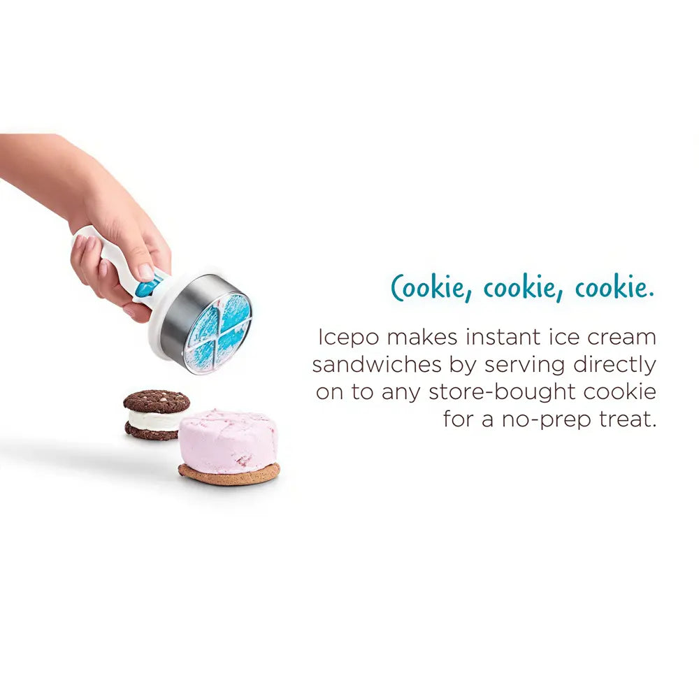 Rynx | Stainless Steel Ice Cream Scoop – With One-Hand Release & Ergonomic Handle