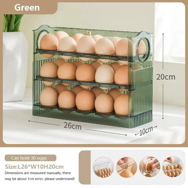 Rynx | Egg organizer with 3 levels and date display
