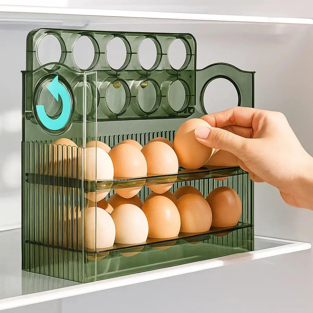 Rynx | Egg organizer with 3 levels and date display