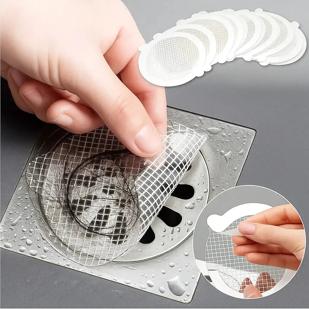 Rynx | Disposable drain screens with adhesive surface – Against clogging & mold in the bathroom