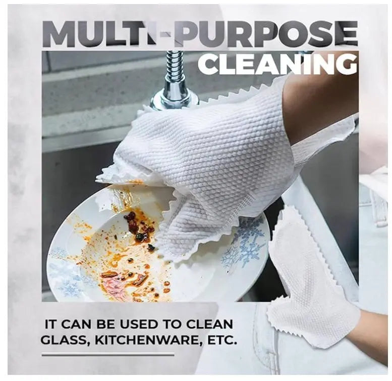 Rynx | Disposable Cleaning Gloves Made of Non-Woven Fabric – Remove Fine Dust Powerfully by Hand