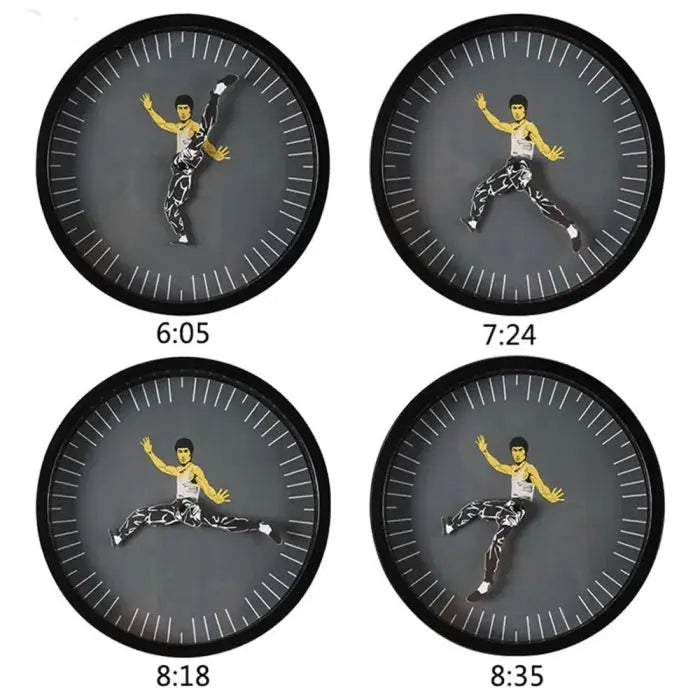 Rynx | Unique Kung Fu Wall Clock – Quiet and stylish