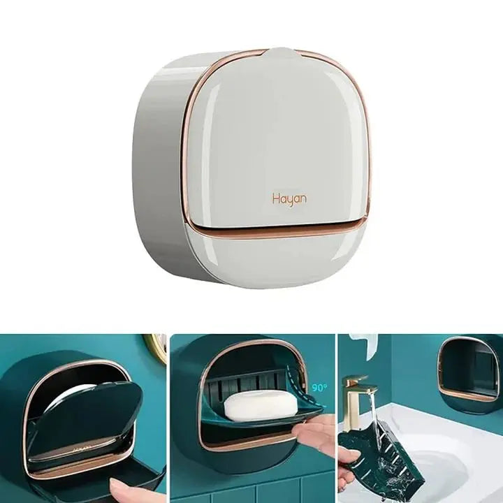 Rynx | Elegant Waterproof Soap Dish with Draining Surface
