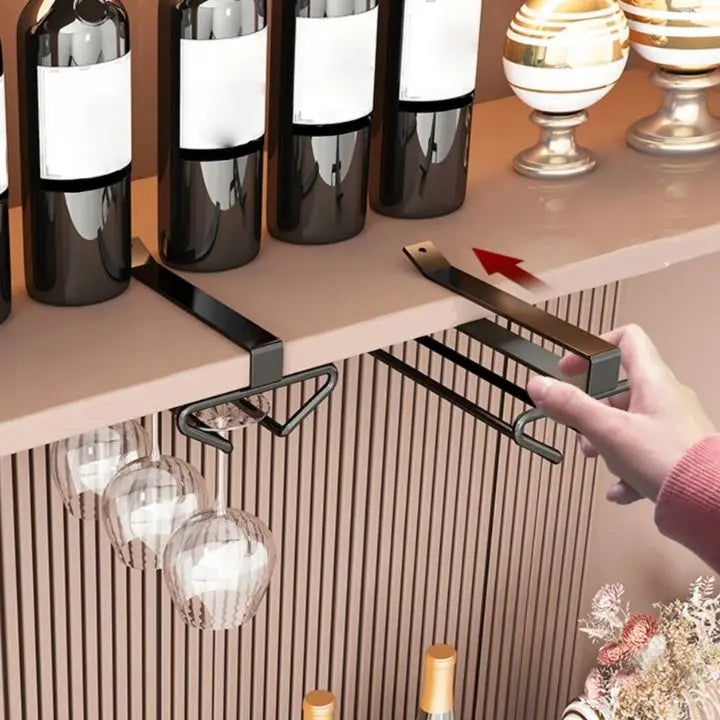 Rynx | Elegant wine glass holder for undercounter installation